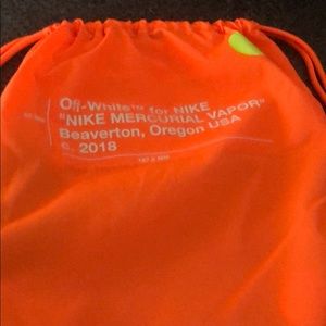 Off white nike mercurial boot bag